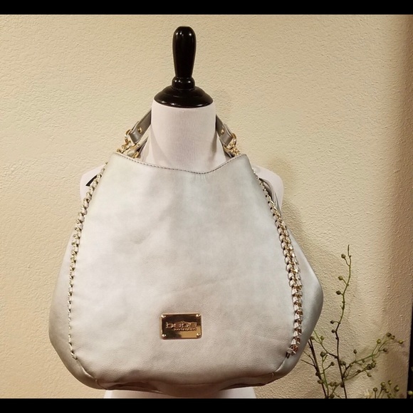 COPY - Bebe Silver Metallic Triple Entry Bag - Picture 2 of 4
